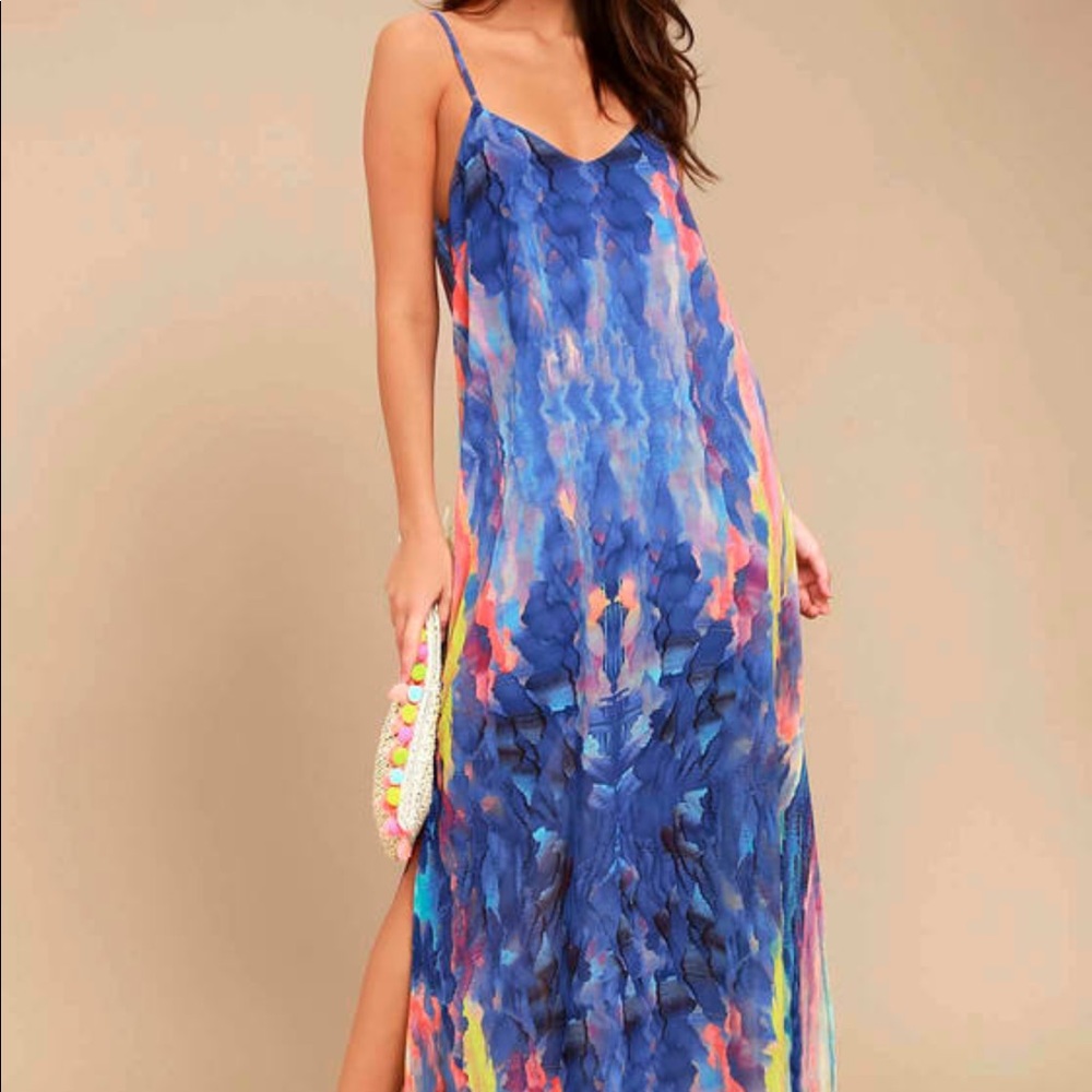 Watercolor Maxi Dress